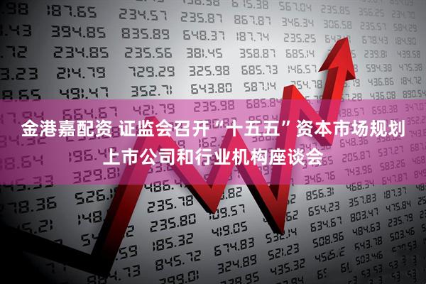 金港嘉配资 证监会召开“十五五”资本市场规划上市公司和行业机构座谈会